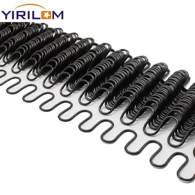 Black Zigzag Spring Galvanize Rolling Sofa Serpentine Spring