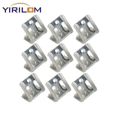 Zinc Coated 4 Hole Sofa Spring Clip with Half Plastic Covered for Furniture Hardware