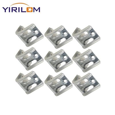 Zinc Coated 4 Hole Spring Clip for Sofa Making with Half Plastic Cover