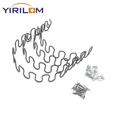 Black Zigzag Spring For Home Furniture With Customized Arc Height 16-35mm Width For Sofa Seating