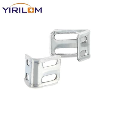 Half Plastic Covered 4-Hole Spring Clip with Zinc Coating for Firmly Hooking Snake-Shaped Sofa Springs