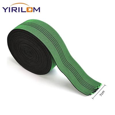 High Elasticity Sofa Elastic Webbing with 50% Elongation Made from Polypropylene + Rubber and Customizable Width