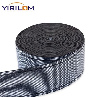 High Elasticity Sofa Elastic Webbing with 50% Elongation Made from Polypropylene + Rubber and Customizable Width