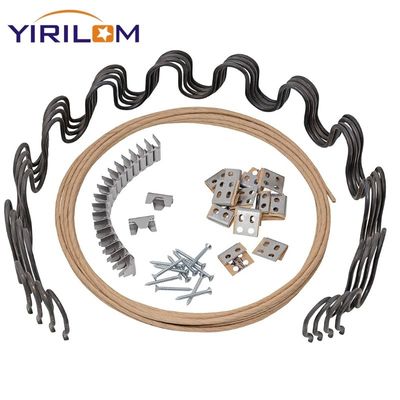 Custom 3.8mm Wire Diameter Zigzag Spring with Electroplating Surface Treatment for Sofa and Furniture