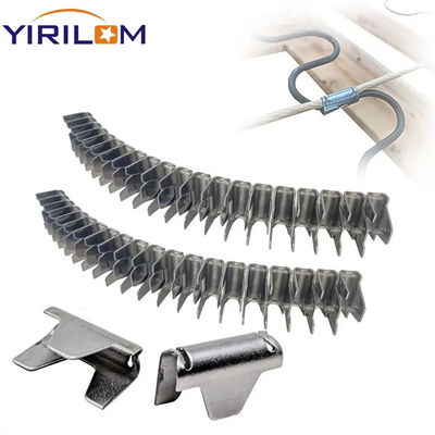 Galvanized Zinc Plated M65 Steel Strip Mattress Clip with 22mm Crown for Secure Mattress Assembly