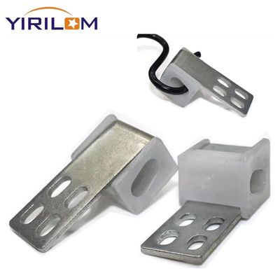 4 Holes Zinc Coated Half Plastic Covered Spring Clip for Sofa Furniture Fixing