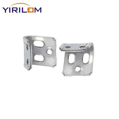 Custom Iron 4-Hole Zigzag Spring Sofa Clip with Zinc Coat and Half Plastic Cover