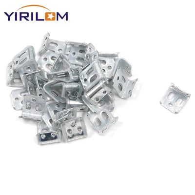 4-Hole Sofa Spring Clip Half Plastic Covered Zinc Coated Furniture Fastener for Sofa Hardware