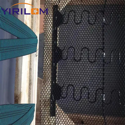 Durable Customized Knot Distance 10cm Plastic Clip Strip Binding On Wood And Metal Frames For Sofa Zigzag Spring