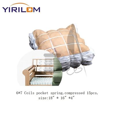 OEM High Carbon Steel Wire Sofa Pocket Spring with Customized Size and Compressed Packaging
