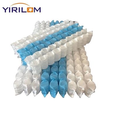 OEM White 4 Inches Height 2.0mm Coil Diameter Non Woven Fabric Cover Sofa Pocket Spring Coil Unit