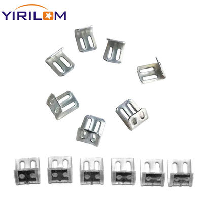4-Hole Zinc-Plated Spring Clip for Sofa Hardware with Half Plastic Covered Design