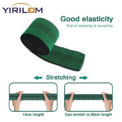 50mm Width Polypropylene Latex Sofa Elastic For Upholstery Webbing Tape