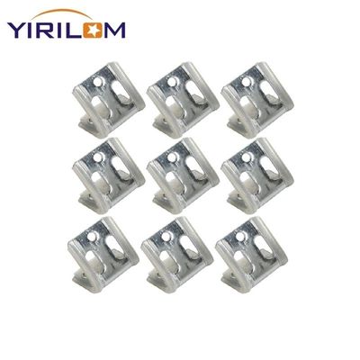 4-Hole Zinc Coated Sofa Spring Clip with Half Plastic Cover for Furniture Repair
