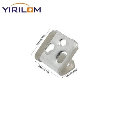 4-Hole Zinc-Plated Sofa Spring Clip Half Plastic Covered for Upholstery Zigzag Nozag Clip