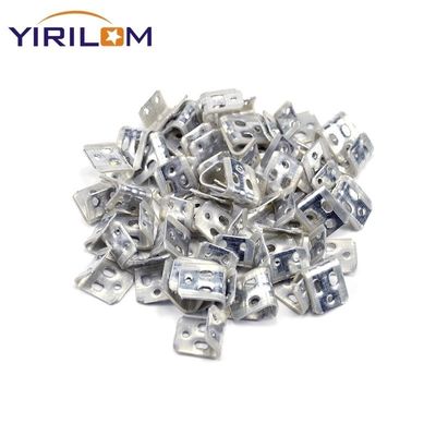 4-Hole Zinc-Plated Sofa Spring Clip Half Plastic Covered for Upholstery Zigzag Nozag Clip