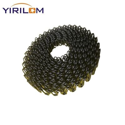 4-8 Coils Black Electroplating Zigzag Spring Customized Length for Sofa Seat Support