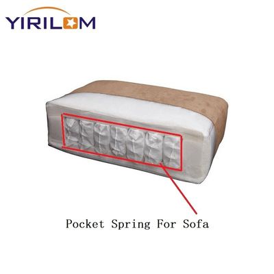 High Carbon Steel Wire Sofa Pocket Spring with 1.0mm-2.3mm Wire Diameter and Customizable Size for Sofa Cushion