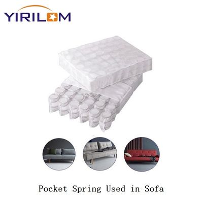 Customized 1.8mm 2.0mm Steel Wire Sofa Pocket Spring Unit For Sofa With Woven Fabric And Individual Pocket Design