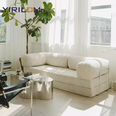 Sitting Room Furniture Living Room Sofa Rice White Sectional Vacuum Compressed Bubble Sofa