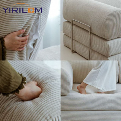 Sitting Room Furniture Living Room Sofa Rice White Sectional Vacuum Compressed Bubble Sofa