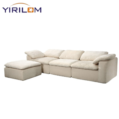 Morden Cloud Modular Compression Sofa Nordic Curved Sofa Modular Lounge Furniture Luxury Compression Module Sofa