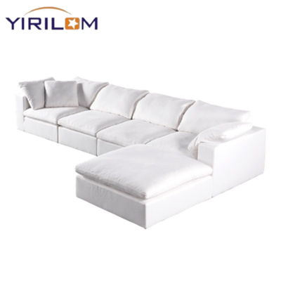Morden Cloud Modular Compression Sofa Nordic Curved Sofa Modular Lounge Furniture Luxury Compression Module Sofa