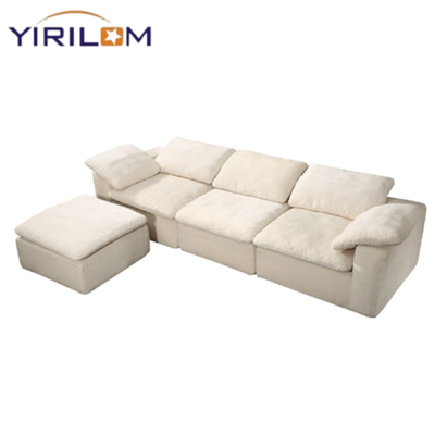 Morden Cloud Modular Compression Sofa Nordic Curved Sofa Modular Lounge Furniture Luxury Compression Module Sofa