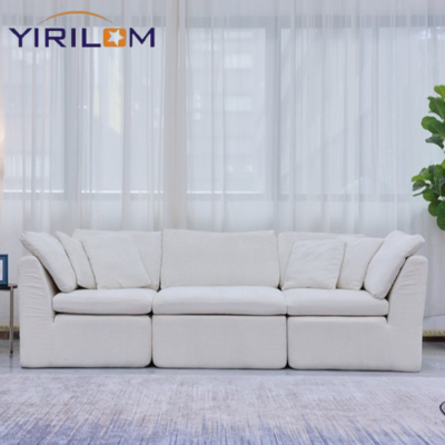 Morden Cloud Modular Compression Sofa Nordic Curved Sofa Modular Lounge Furniture Luxury Compression Module Sofa