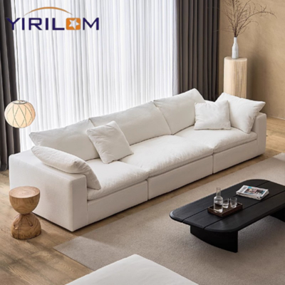 Morden Cloud Modular Compression Sofa Nordic Curved Sofa Modular Lounge Furniture Luxury Compression Module Sofa