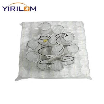 Customized White Fabric Sofa Pocket Spring Unit with Cylindrical Shape and Compressed Rolled Design