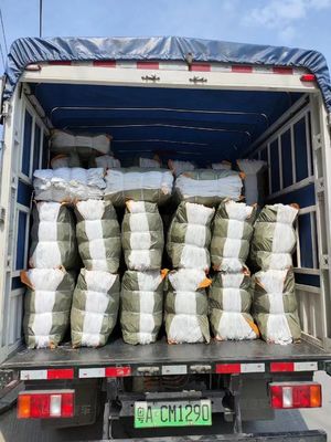 Customized White Fabric Sofa Pocket Spring Unit with Cylindrical Shape and Compressed Rolled Design