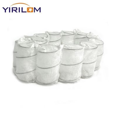 High Carbon Steel Wire Sofa Pocket Spring Unit with 65-100g/㎡ Woven Fabric and Customized Size