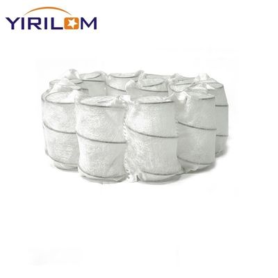 High Carbon Steel Wire Sofa Pocket Spring Unit with 65-100g/㎡ Woven Fabric and Customized Size