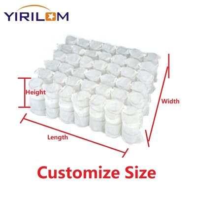 1.0mm Steel Wire Hypoallergenic Pocket Spring with Non Woven Fabric Cover for Comfortable Pillow Support