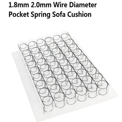 1.8mm Wire Diameter High Carbon Steel Wire Sofa Pocket Spring Coil with Rolled Compressed Packing