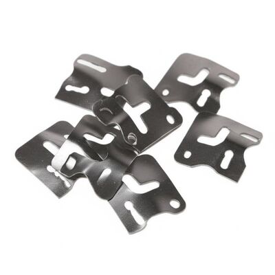 Durable 4-Hole Zinc Coated Spring Clip for Sofa with 0.8mm/1.0mm Thickness Furniture Hardware