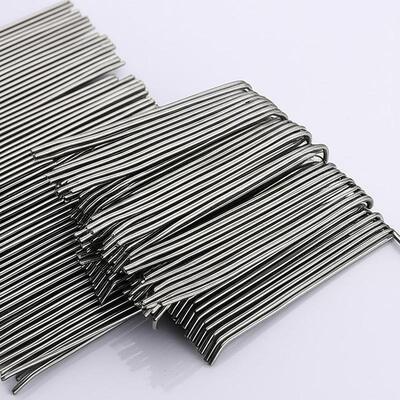 Galvanized Zinc Mattress Clip with 17/18/19/22mm Crown for Pneumatic Installation in Mattress Springs