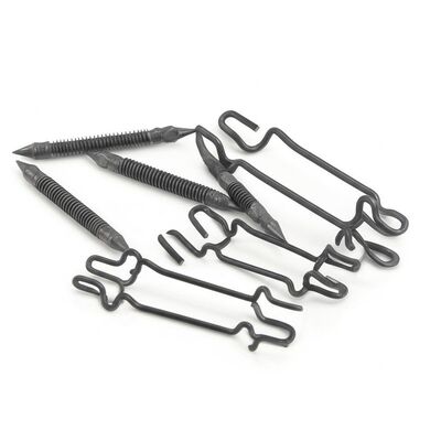 4-Hole Zinc Coated Sofa Spring Clip with Half Plastic Cover for Furniture Repair