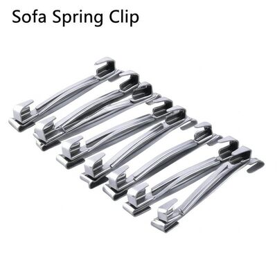 4-Hole Zinc-Plated Sofa Spring Clip Half Plastic Covered for Upholstery Zigzag Nozag Clip