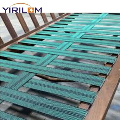 50mm Wide Green Elastic Sofa Webbing with Polypropylene Rubber Blend for Furniture Upholstery