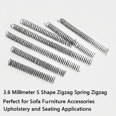 3.6mm Wire Diameter Electroplated S-Shaped Zigzag Spring with Customizable Size for Sofa Furniture