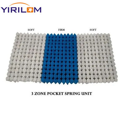Good price Customized 3Zoned 1.8mm Steel Wire Independent Pocket Spring Unit with High Carbon Steel for Mattress Manufacturing online