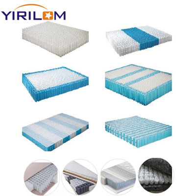 White & Blue Independent Mattress Pocket Spring, Compressed Roll Pack for Easy Transport