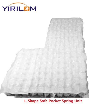 Customized 10cm Height L-Shaped Sectional Sofa Pocket Spring with High Carbon Steel Wire Pocket Coil Spring Unit