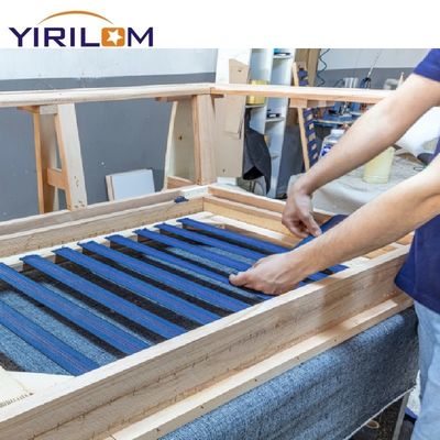 Customized 5cm Width Polypropylene Sofa Elastic Webbing with High Abrasion Resistance Stretch Latex Band