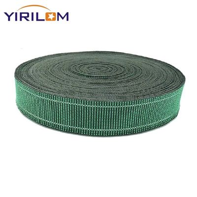 1.4mm-1.5mm Thickness Sofa Webbing Polypropylene Rubber Material In Green Color For Your Requirements