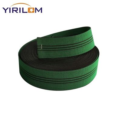 Green Color 4.8mm Width Sofa Webbing with 50% Stretch for Furniture Repair and Upholstery