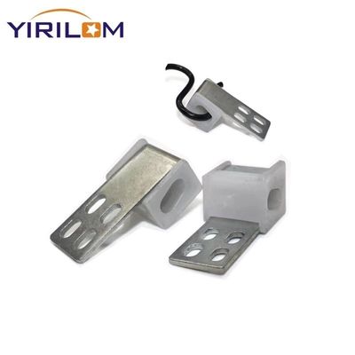Half Plastic Covered Zinc Coated 5-Hole Sofa Spring Clip for Zig Zag Springs Furniture Hardware