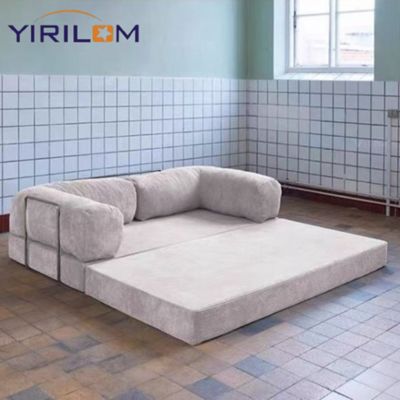 Good price Luxury White Modular Sectional Sofa Modern Living Room Compressed Sofa Vacuum Couch Bed Set Fabric Material for Hotels online